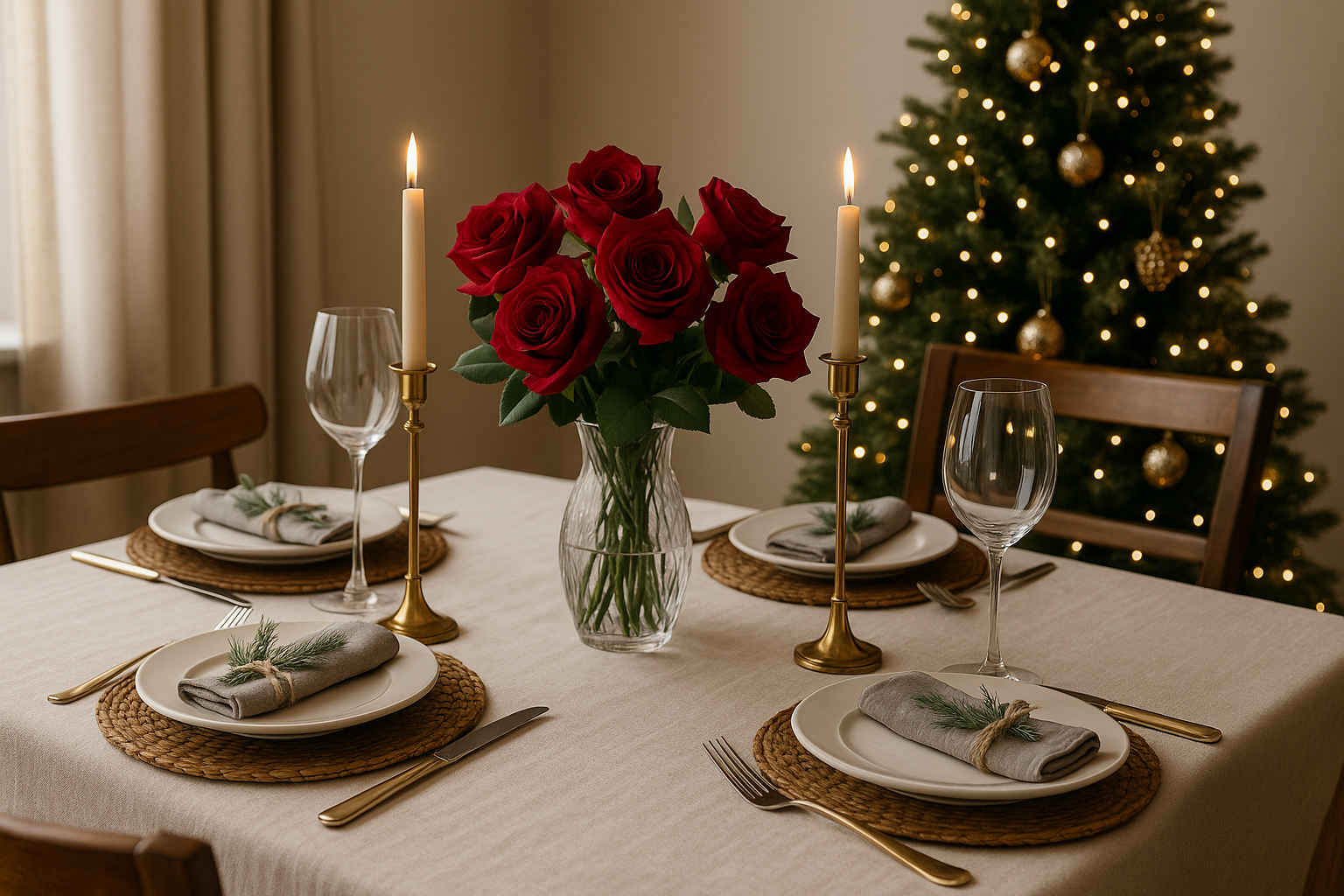 Sådan gør du din juleborddækning ekstra smuk med kunstige buketter