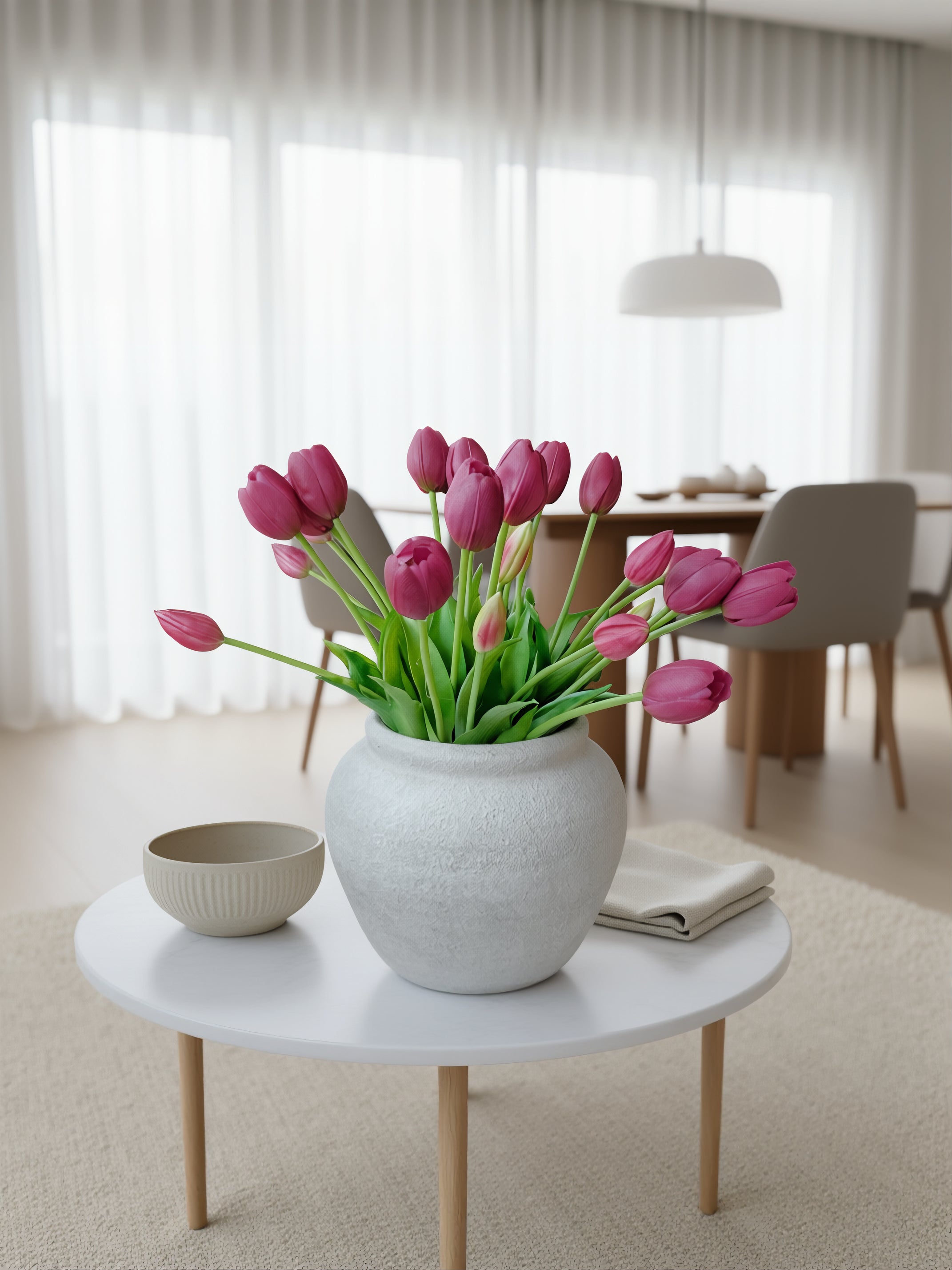 Kunstige tulipaner 25 stk i lilla