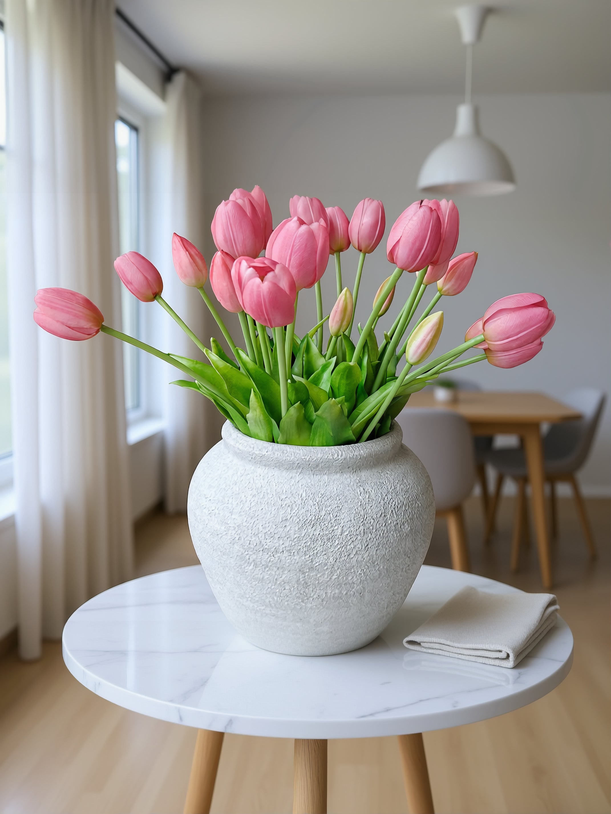 Kunstige tulipaner 25 stk i lyserød