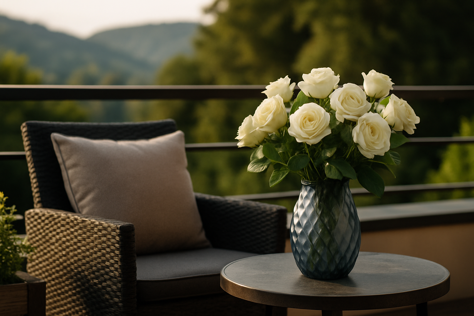 Kunstige blomster til altan og terasse