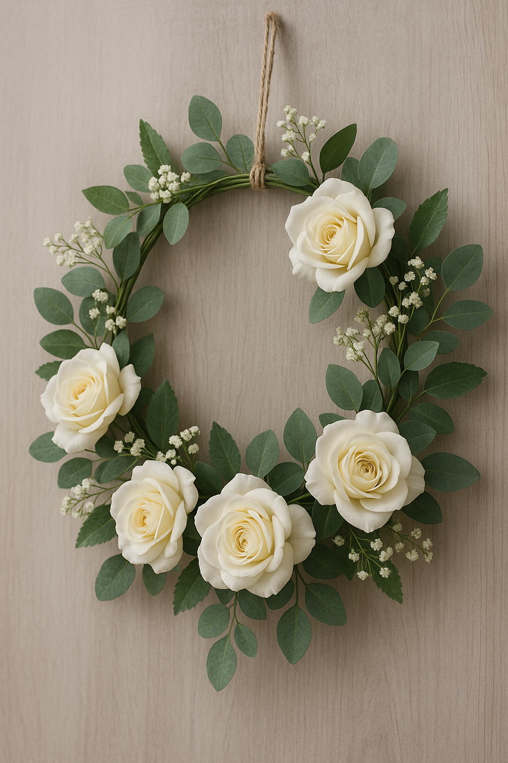 Gør det selv: Lav din egen rosenkrans med kunstige blomster