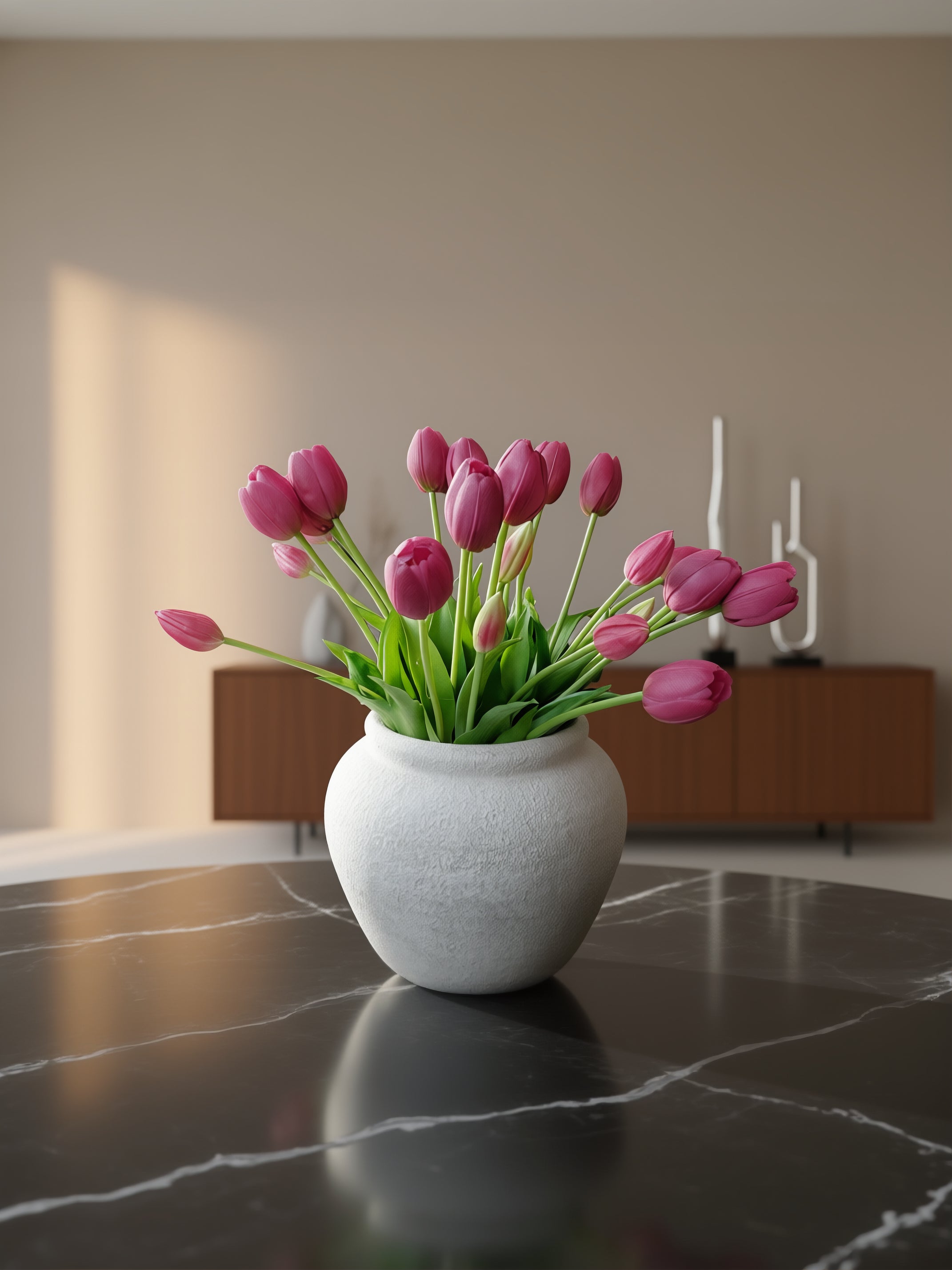 Kunstige tulipaner 25 stk i lilla