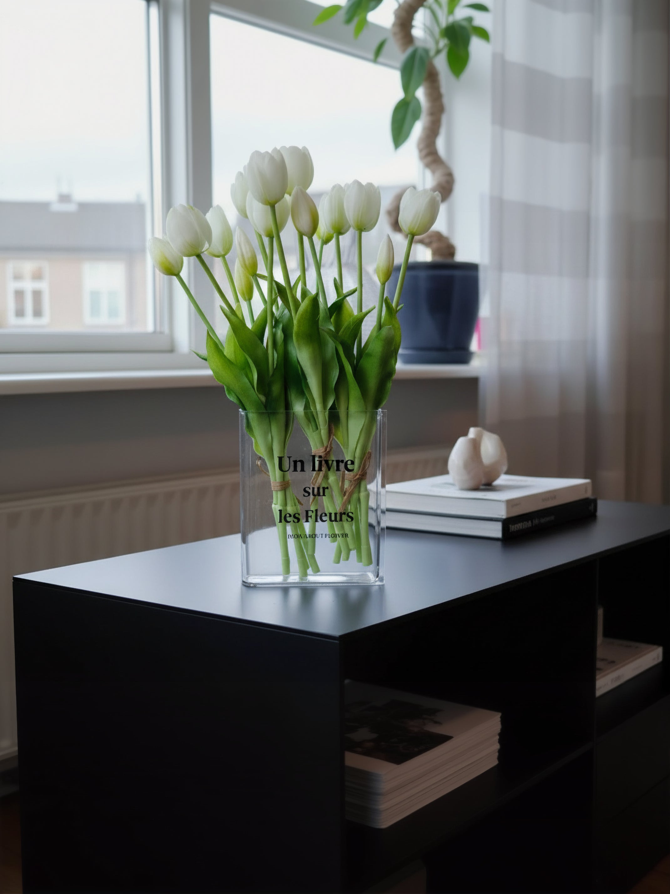 Kunstige tulipaner 15 stk i hvid