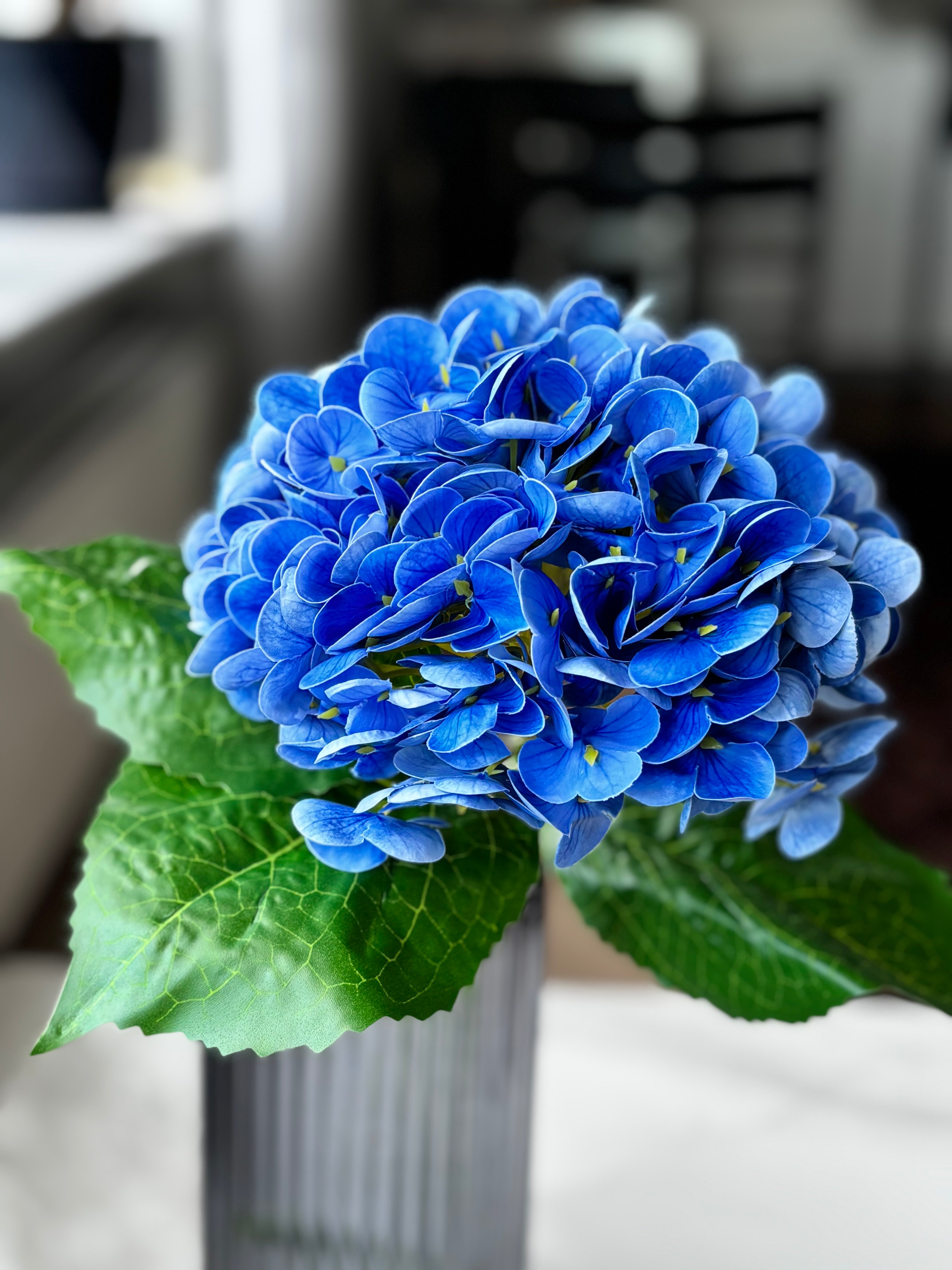 Kunstig Hortensia i blå