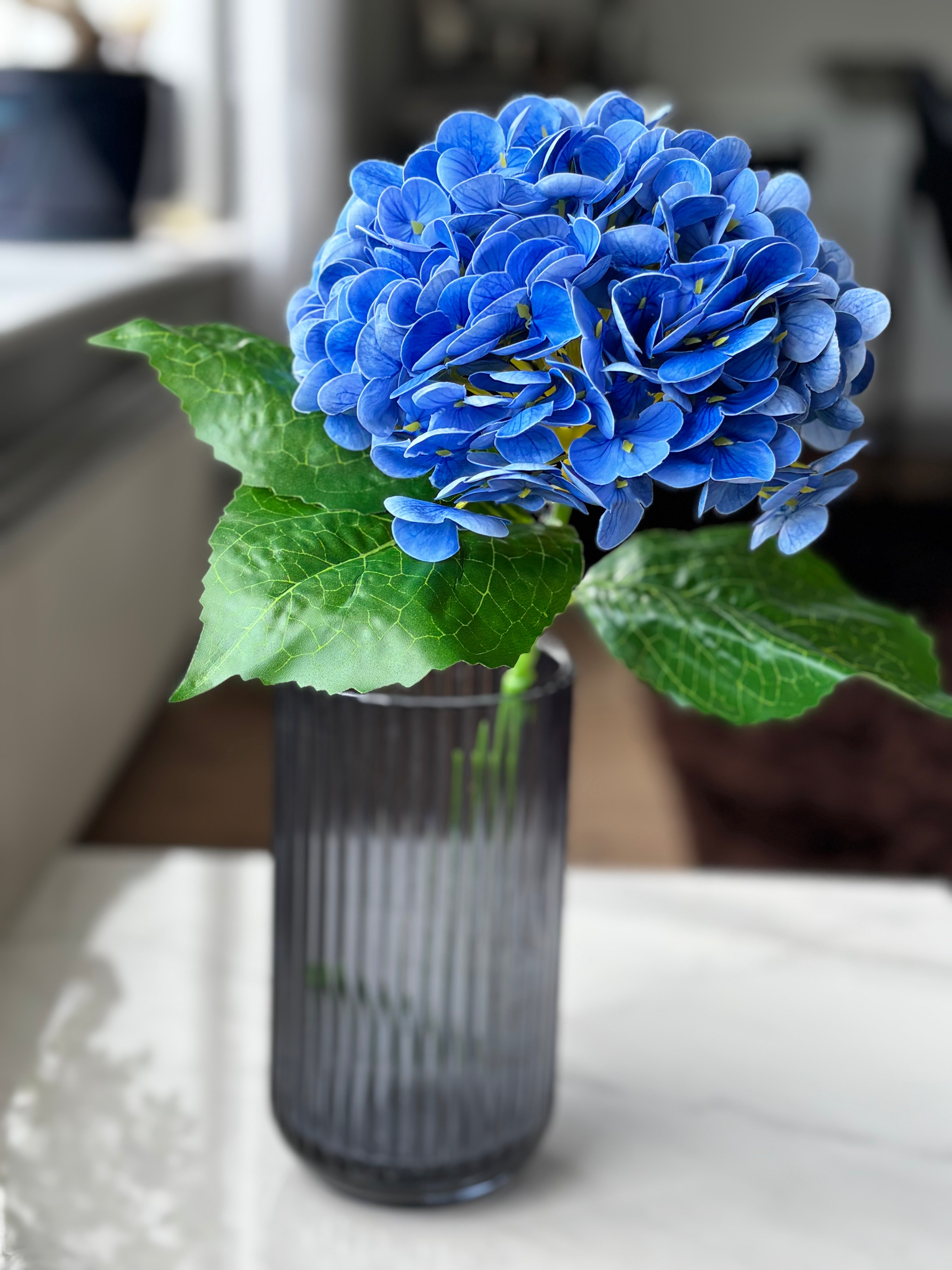 Kunstig Hortensia i blå